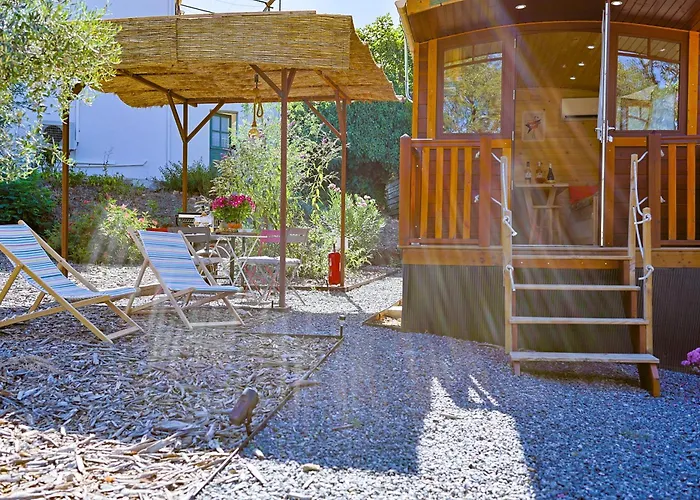 Roulotte Au Coeur Des Vignes, Campingplads *